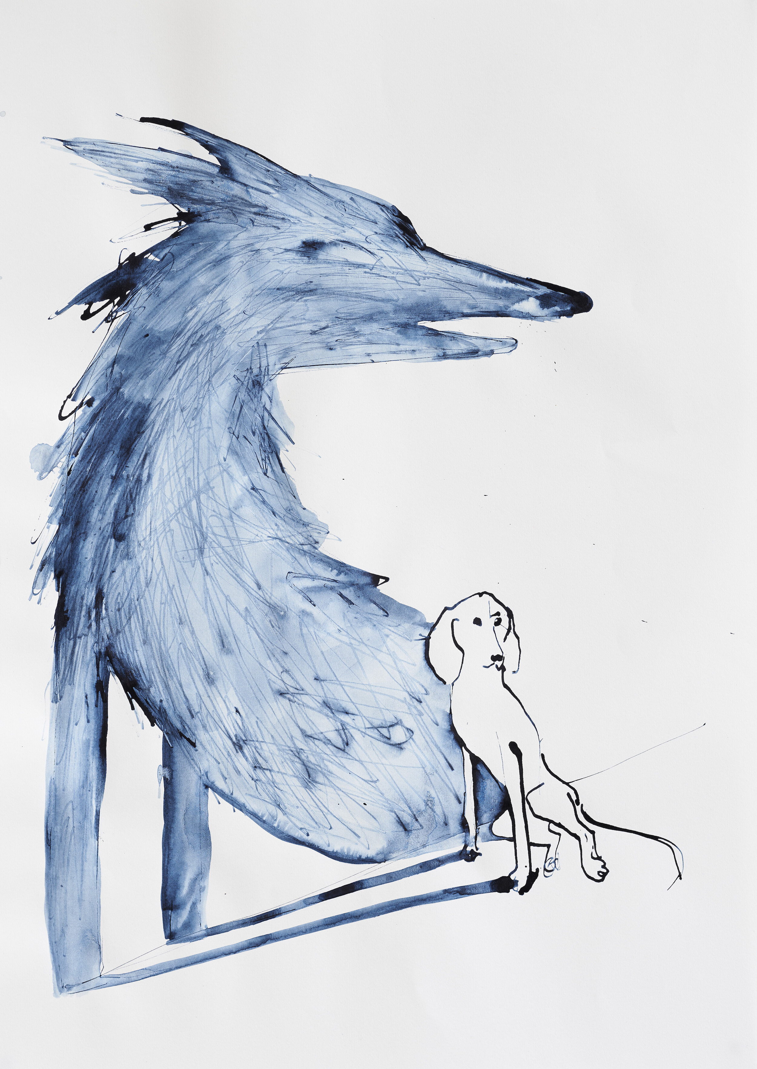  Title: Inner Wolf 3 Size: 59 x 42cm Medium: Ink on paper Price: £395 