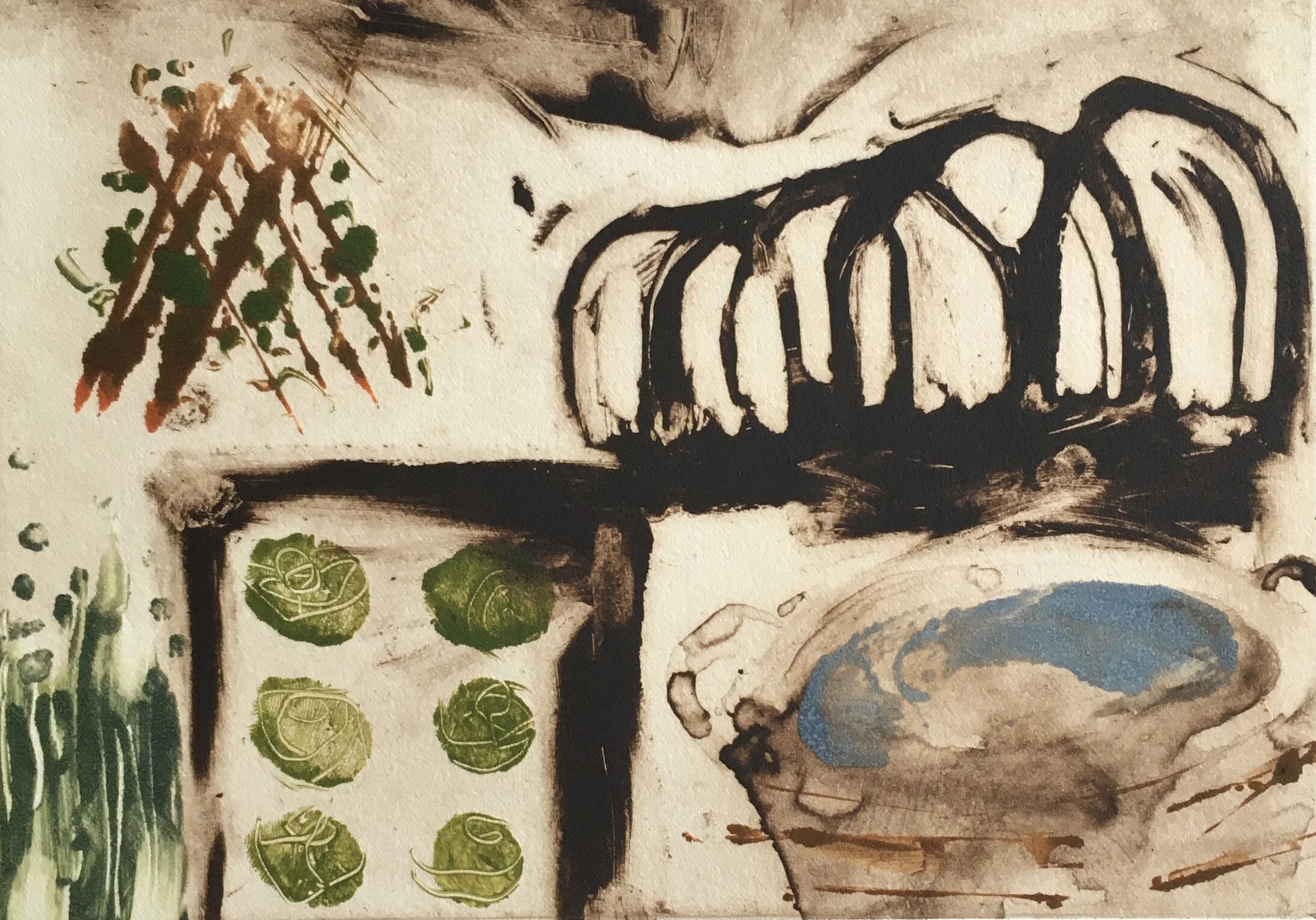 Title: Allotment Size:  28 x 33 cm Medium: Etching