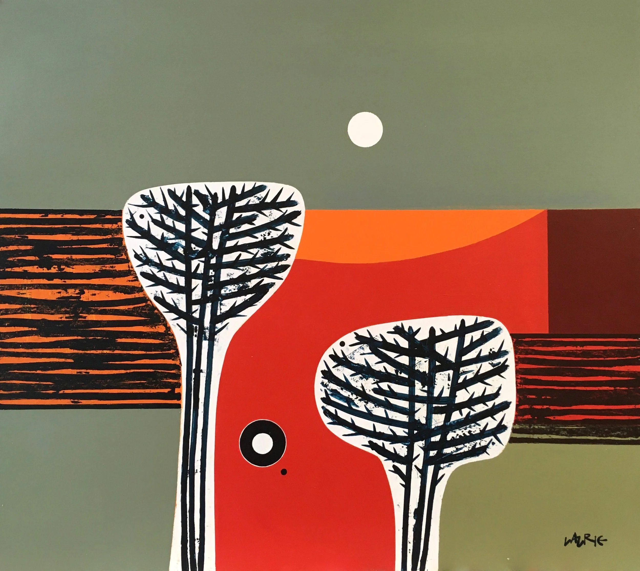  Title: Red Lands Size: 81cm x 92cm Medium: Acrylic on panel  