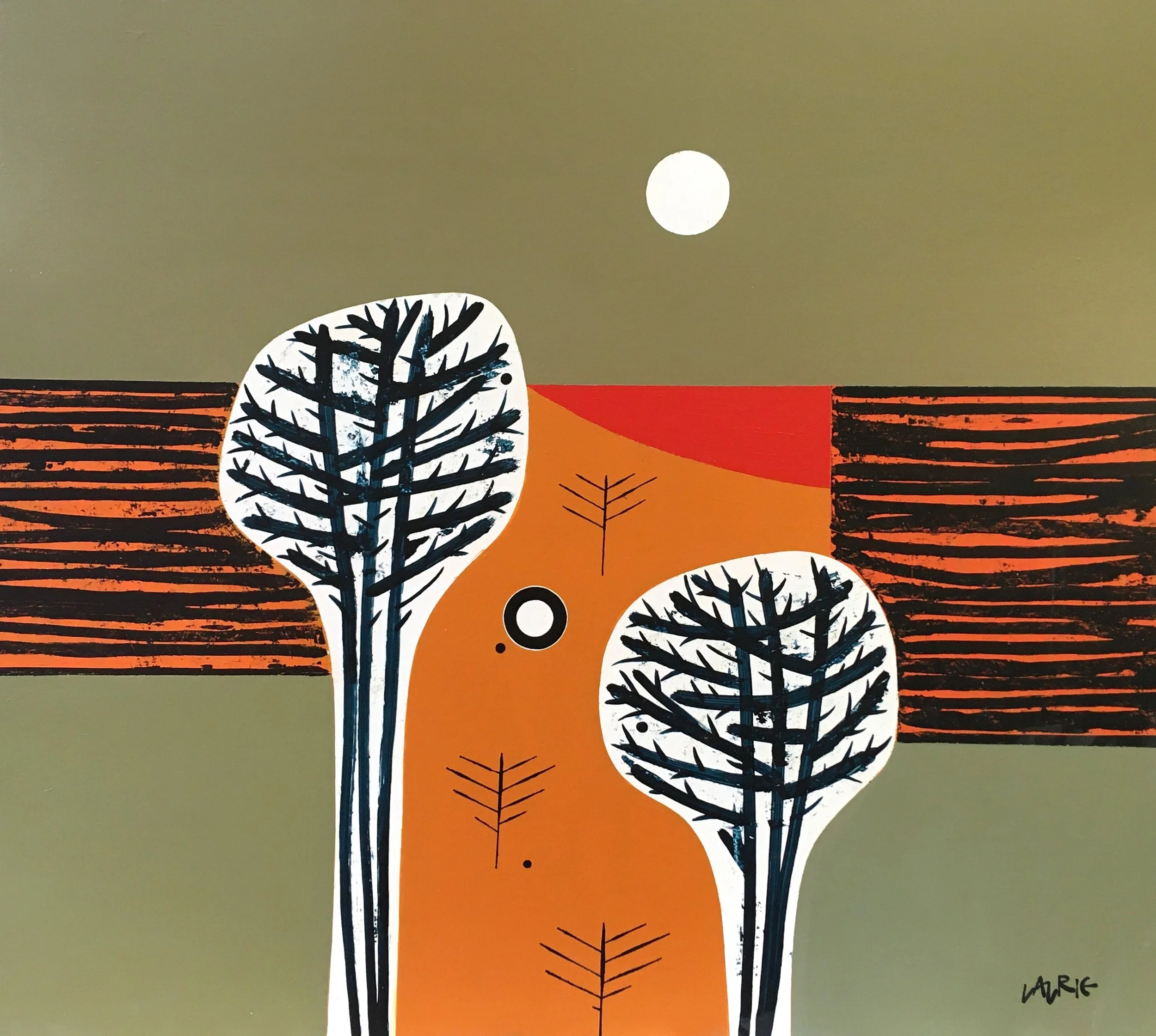  Title: Orange Cove no.2 Size: 81cm x 92cm Medium: Acrylic on panel  