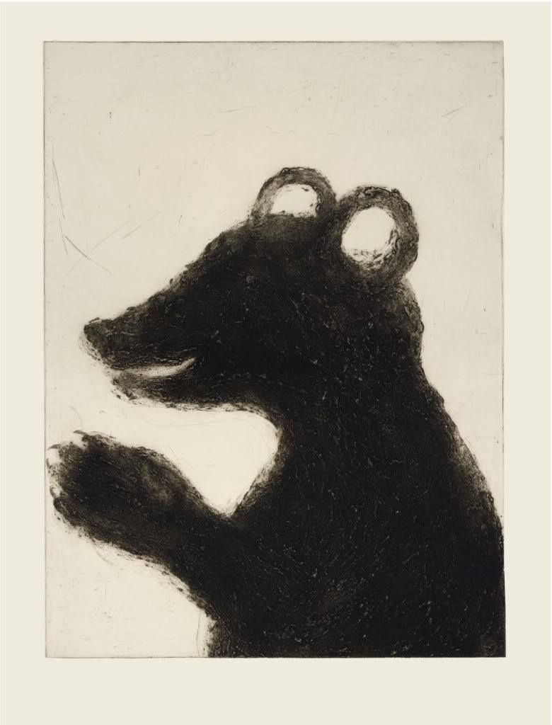  Title: Bear Size: 94cm x 71cm Medium: Drypoint &amp; carborundum 