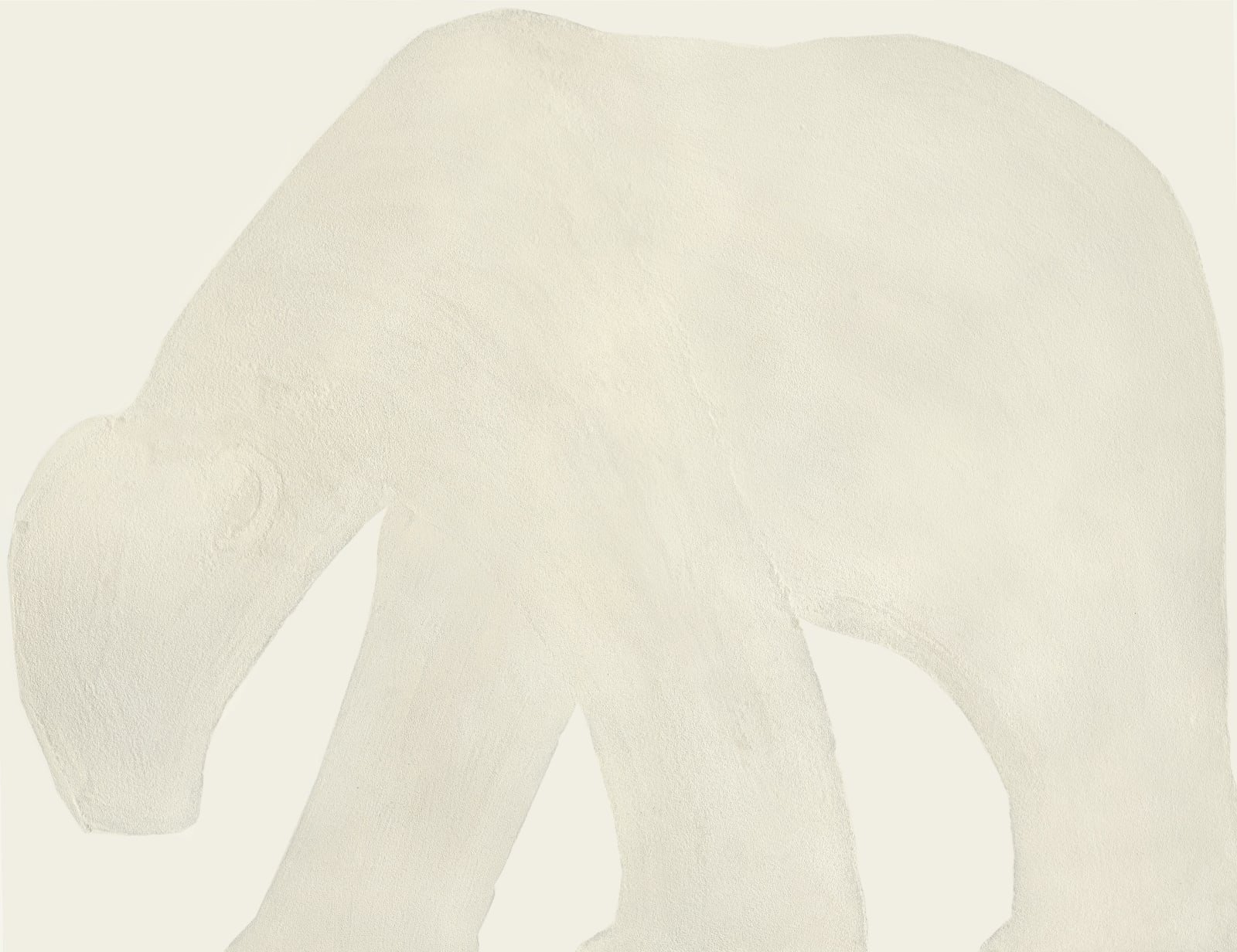  Title: Polar Bear  Size: 89cm x 112cm Medium: Carborundum 