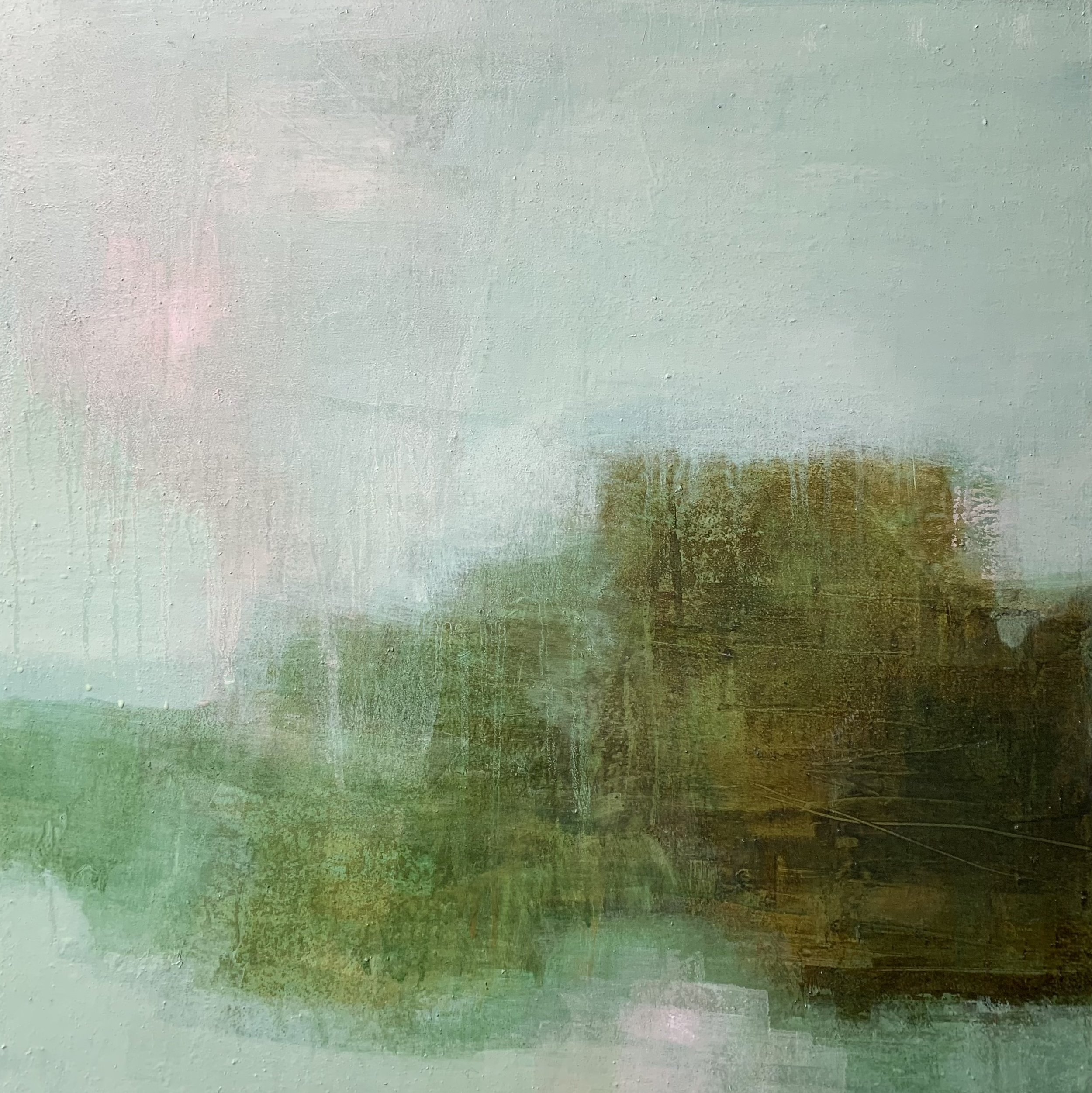  Title: Mist Size:  60 x 60cm Medium: Oil on canvas Price: £975 