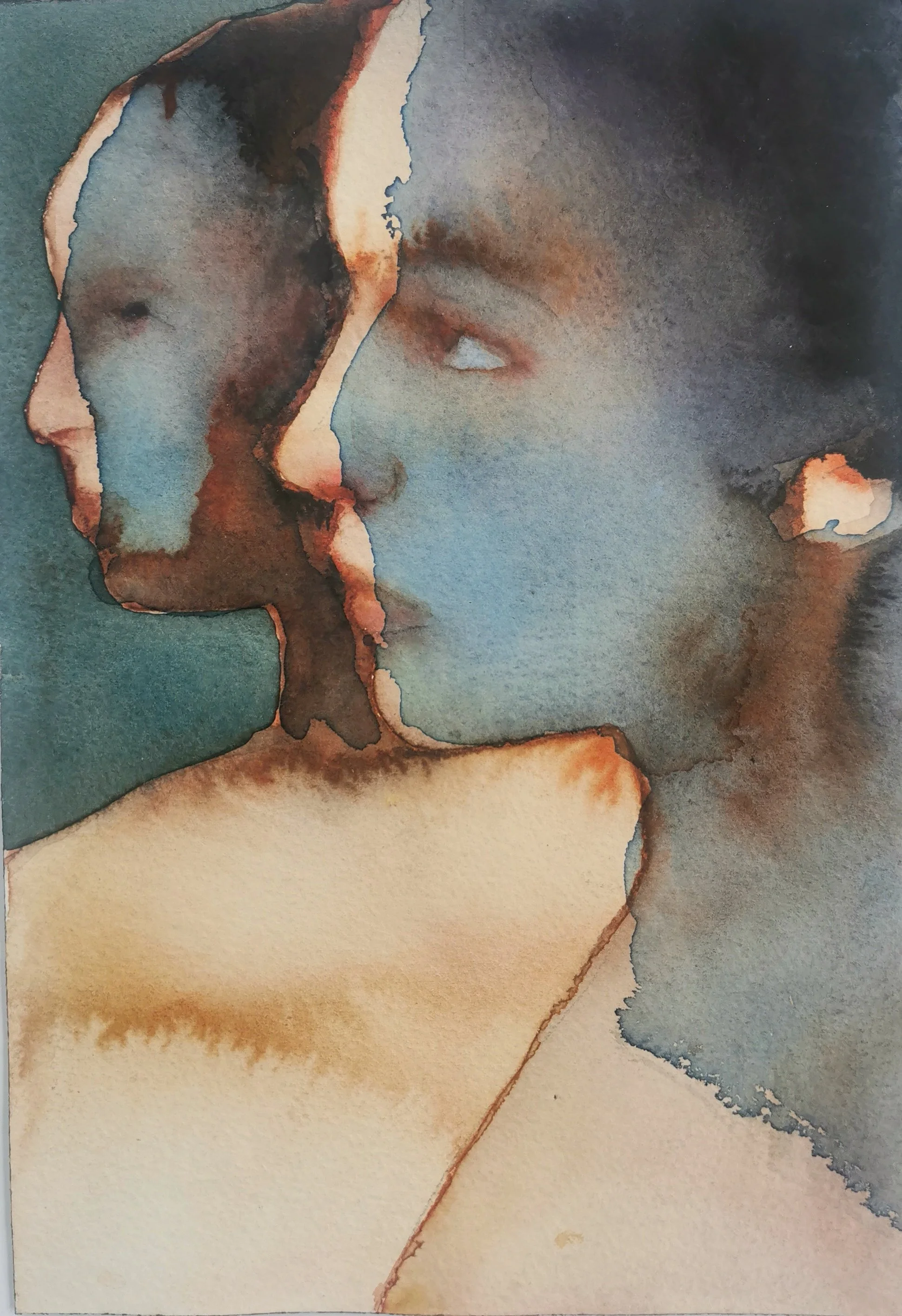  Artist: Graham Dean  Title: Touchpaper 26  Size: 25 × 18 cm  Medium: watercolour on arches paper  Price: £950 