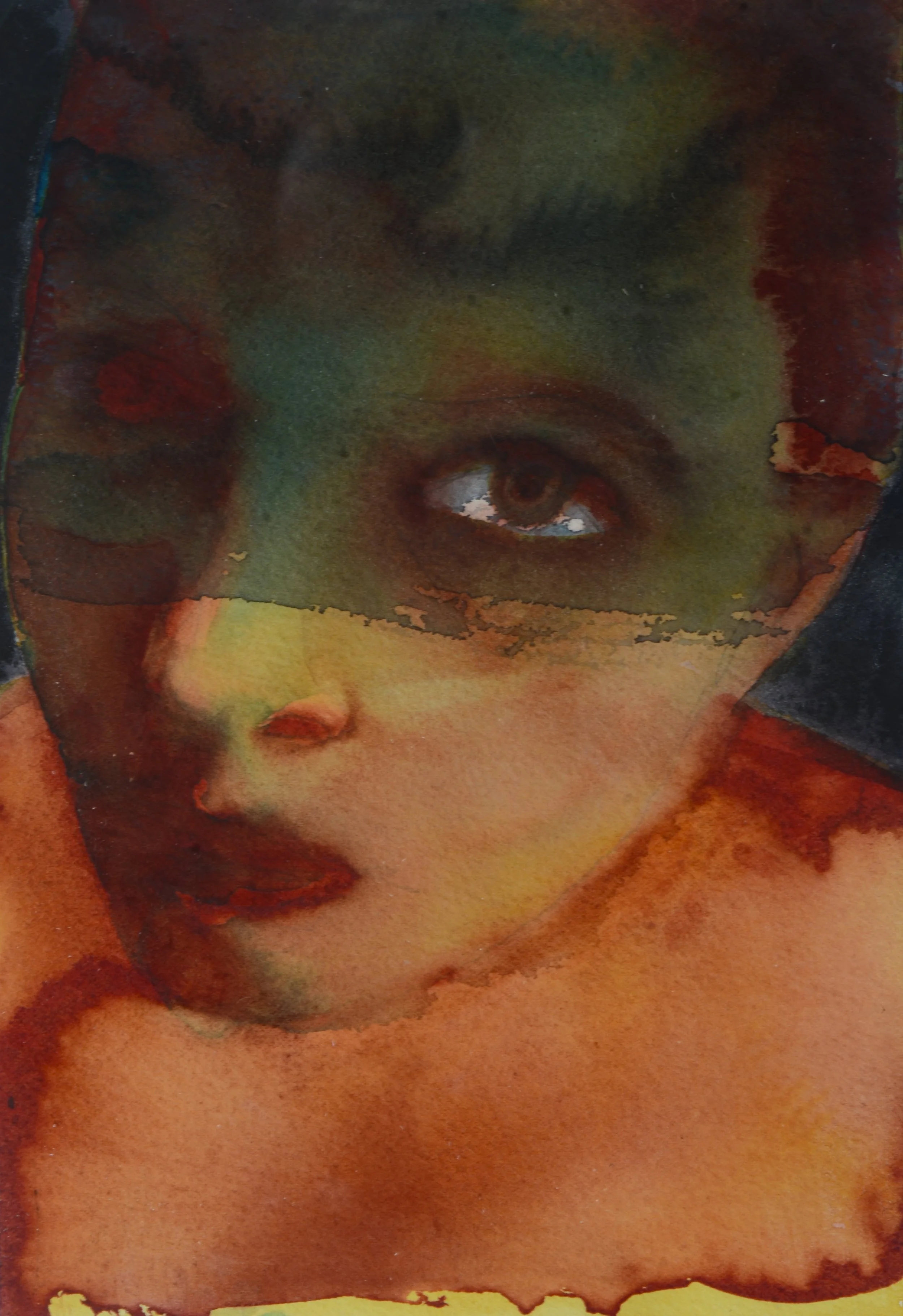  Artist: Graham Dean  Title: Touchpaper 28  Size: 25 × 18 cm  Medium: watercolour on arches paper  Price: £950 