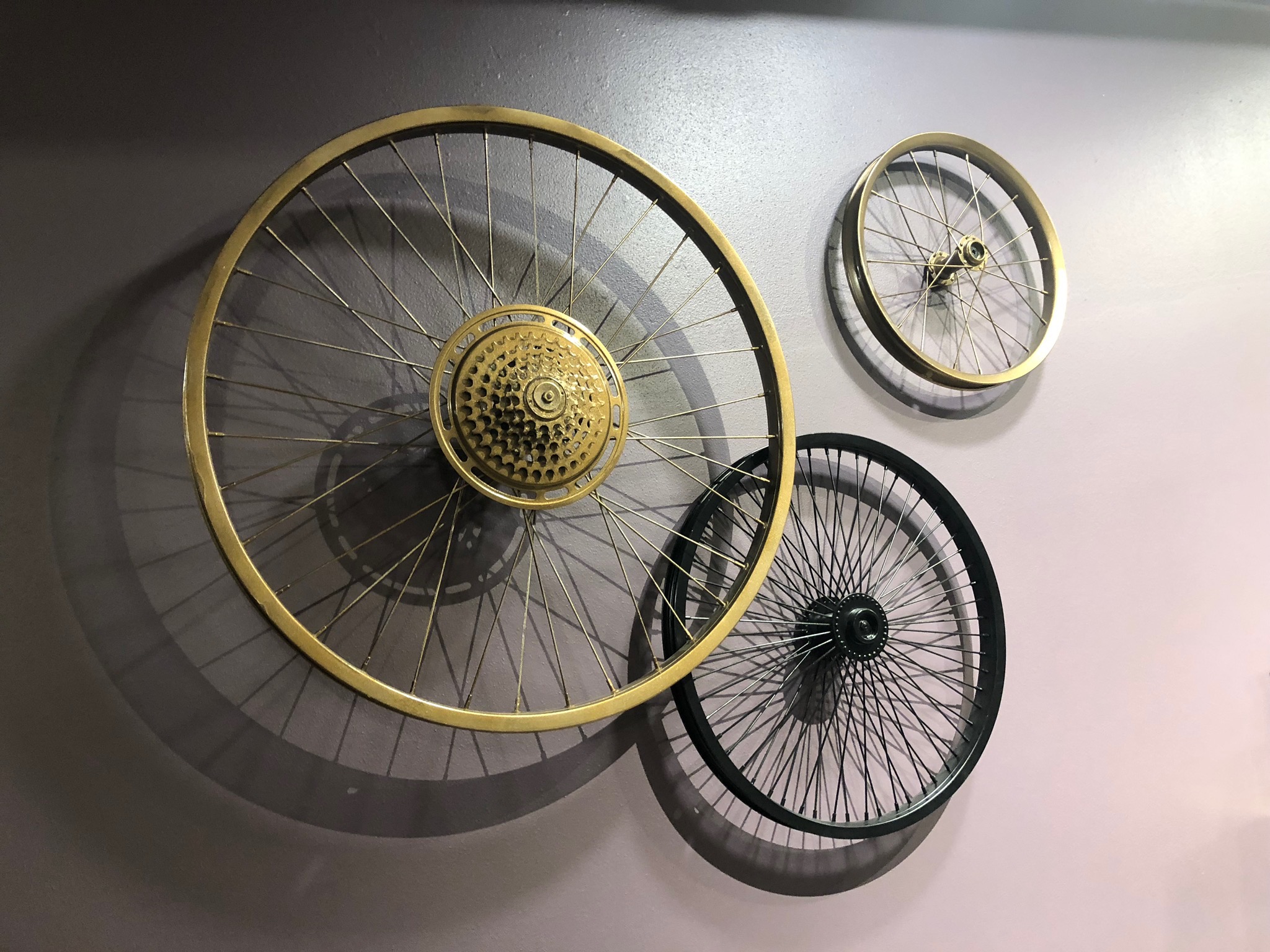 Images: Bike Wheel Wall Art taken by Scribe 04jan45