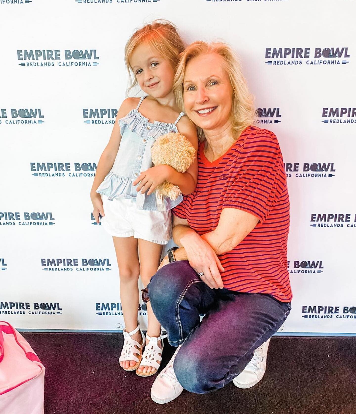 Bowling and bonding with grandma 🤍 Get the kids out of the house EVERY Thursday for family-friendly Cosmic Bowling at 3pm, 5pm, and 7pm🎳 #EmpireBowl 
📸: @tamarairelan