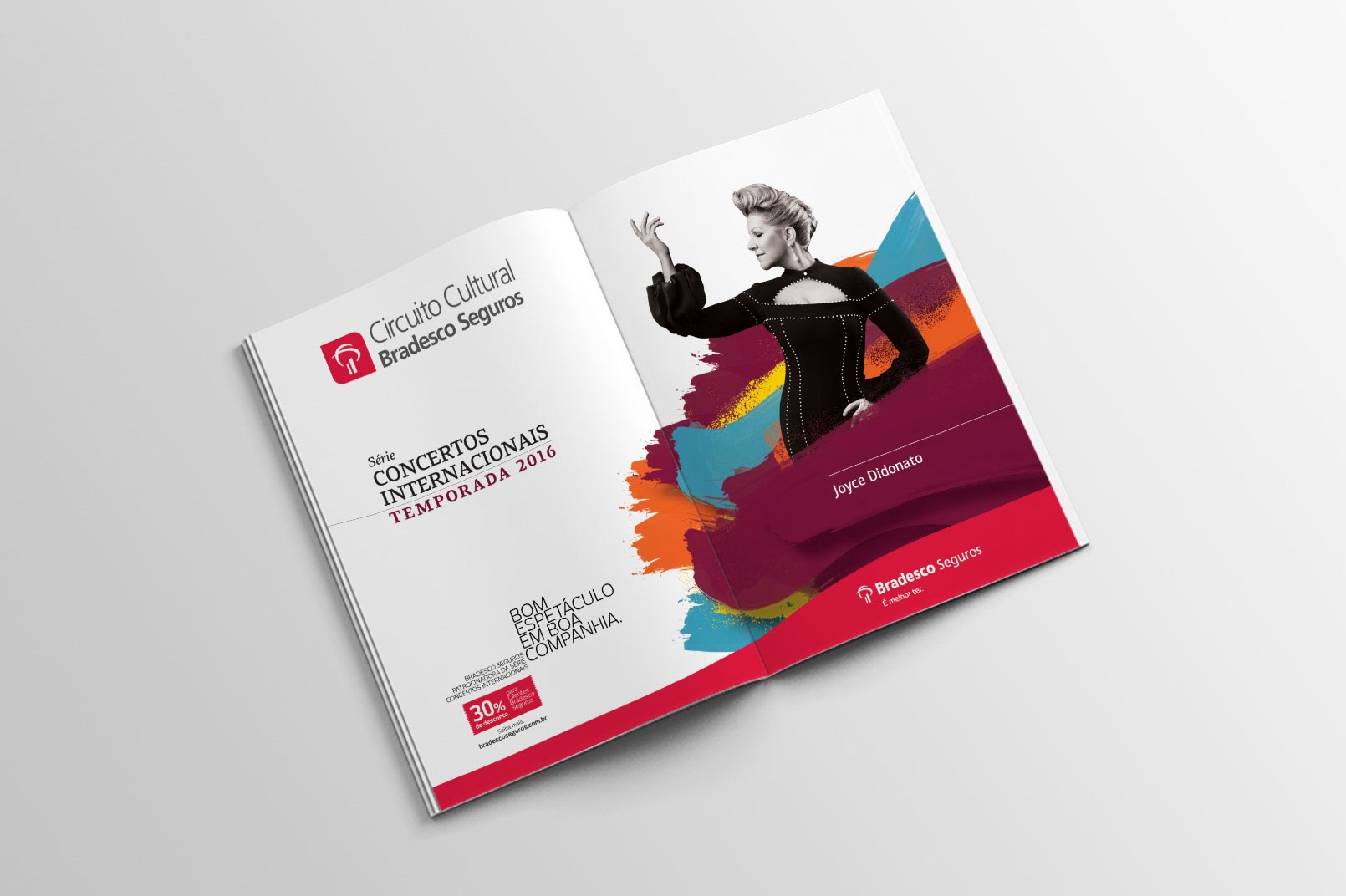 anúncio institucional no programa da turnê
