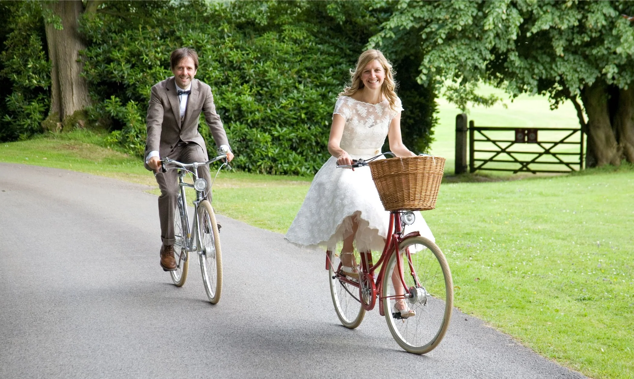 With Missus Keith on her Pashley Britannia.