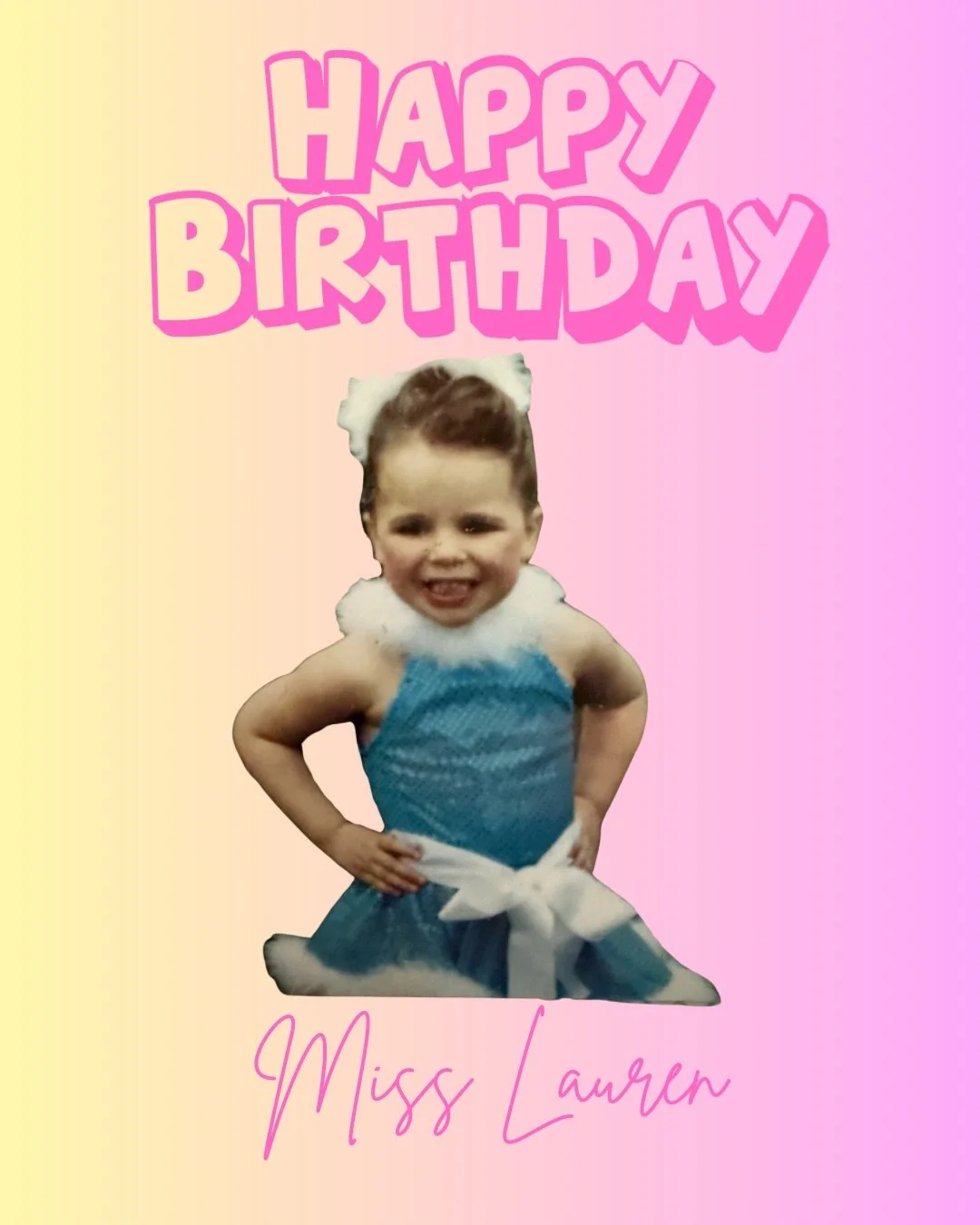 🥳Happy birthday (two days ago, Monday, April 6) to Miss Lauren! 🎉 Whether you are new to the studio or been around a long time, you know the value, dedication, love &amp; passion Miss Lauren has for New Steps! 💖 From dancing at New Steps since she