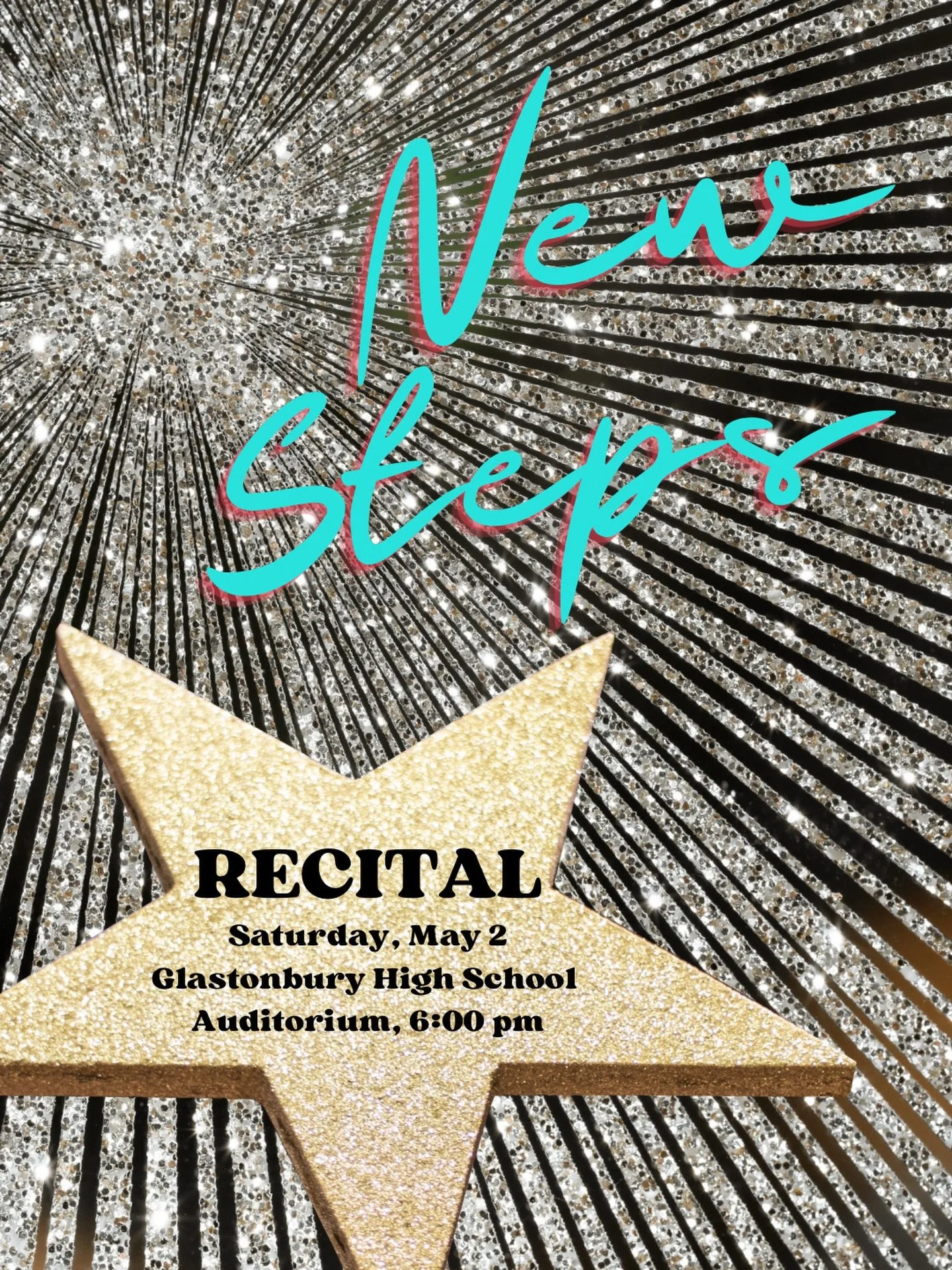 Join us at our 2026 Recital🌟
Saturday, May 2 | 6:00 PM
Glastonbury High School Auditorium

Costumes, music &amp; choreography appropriate for all audiences. Doors open at 5:30pm. General admission. Tickets are $25 &amp; sold at the door.

#newstepsd