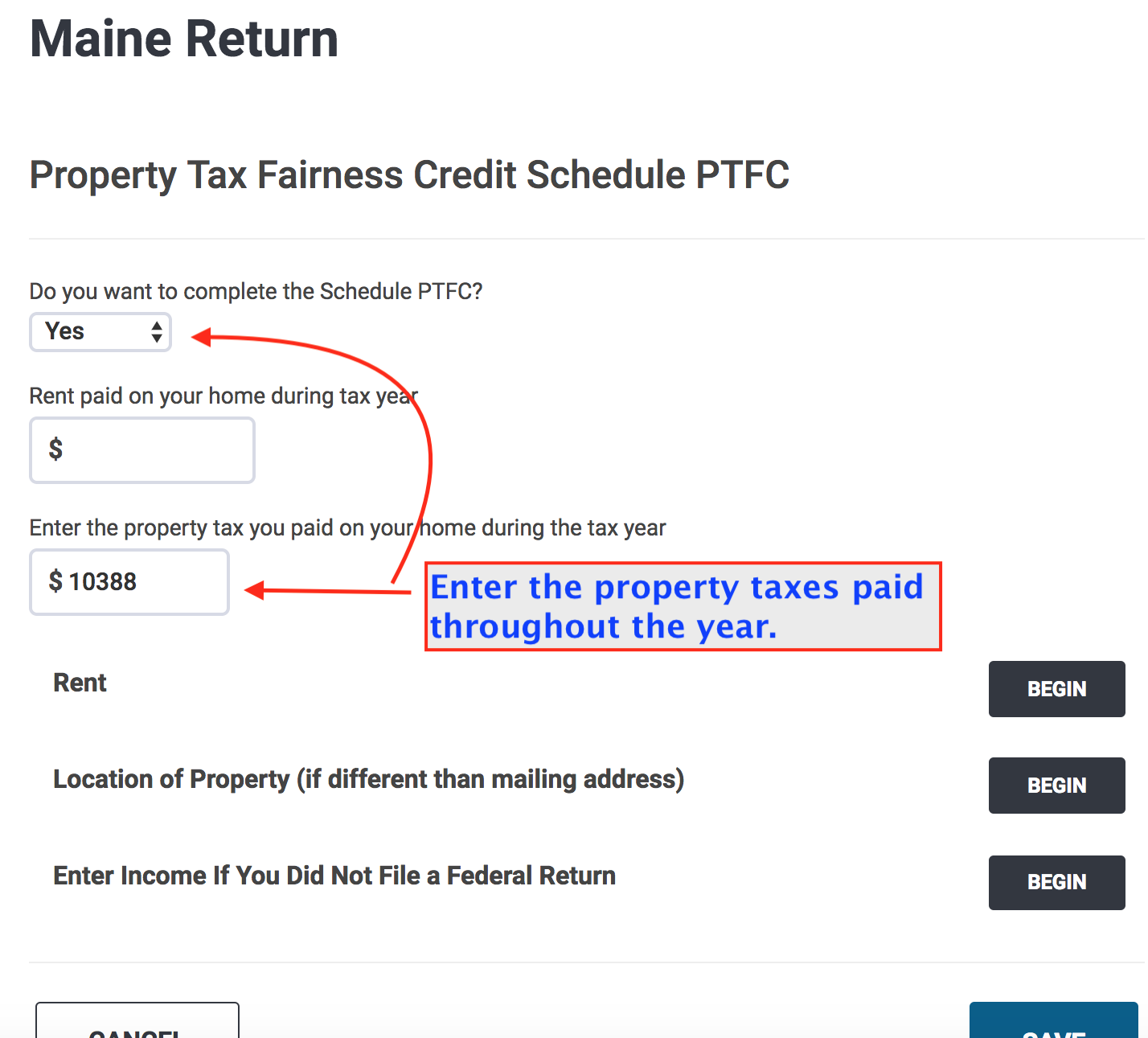 Maine > Credits > Property Tax Fairness Credit