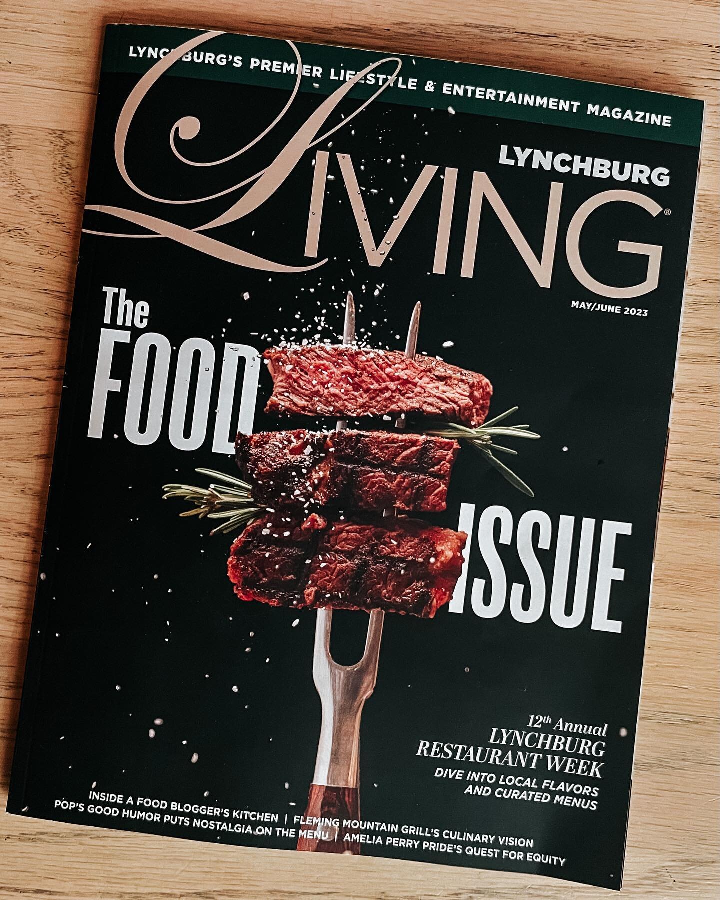 The biggest thank you to Lynchburg Living for featuring our management group, Hen + Hound, in this month's Food Issue! In November of last year, we began this journey and have since taken over operations of @fratellilynchburg and @7rooftopbar while c