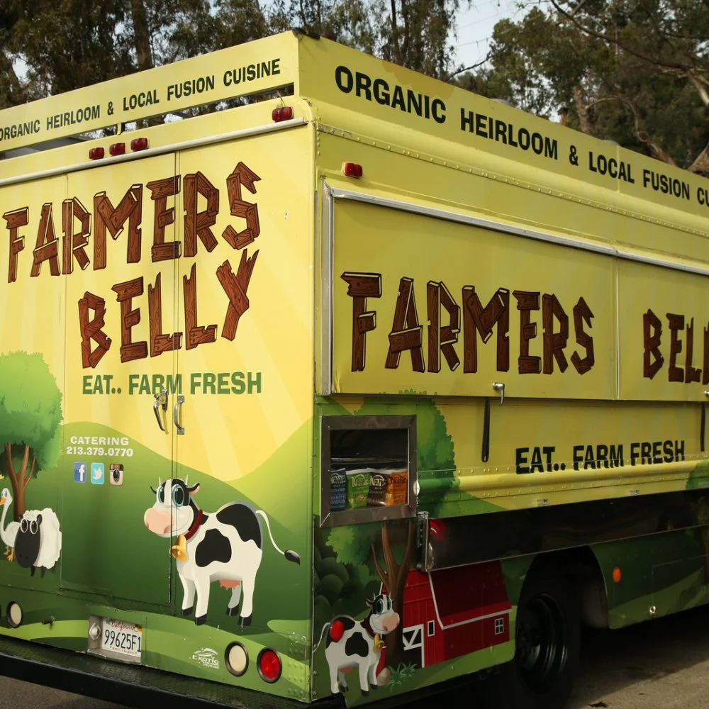 Farmer's Belly 10a-8p Serving organic, Heirloom, Local fusion cuisine, the FARMERS BELLY has a rotating menu and seasonal specials. FARMERS BELLY is made up of a small handful of earth loving, fun loving family members that have a blast focusing on the body inside and out. Recently seen on The Cooking Channel with Haylie Duff. Website >
