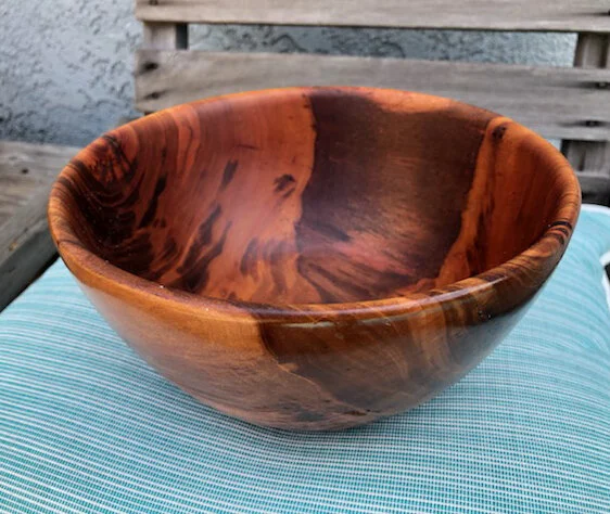 Walnut Hand Turned Bowl 4.5” x 8”