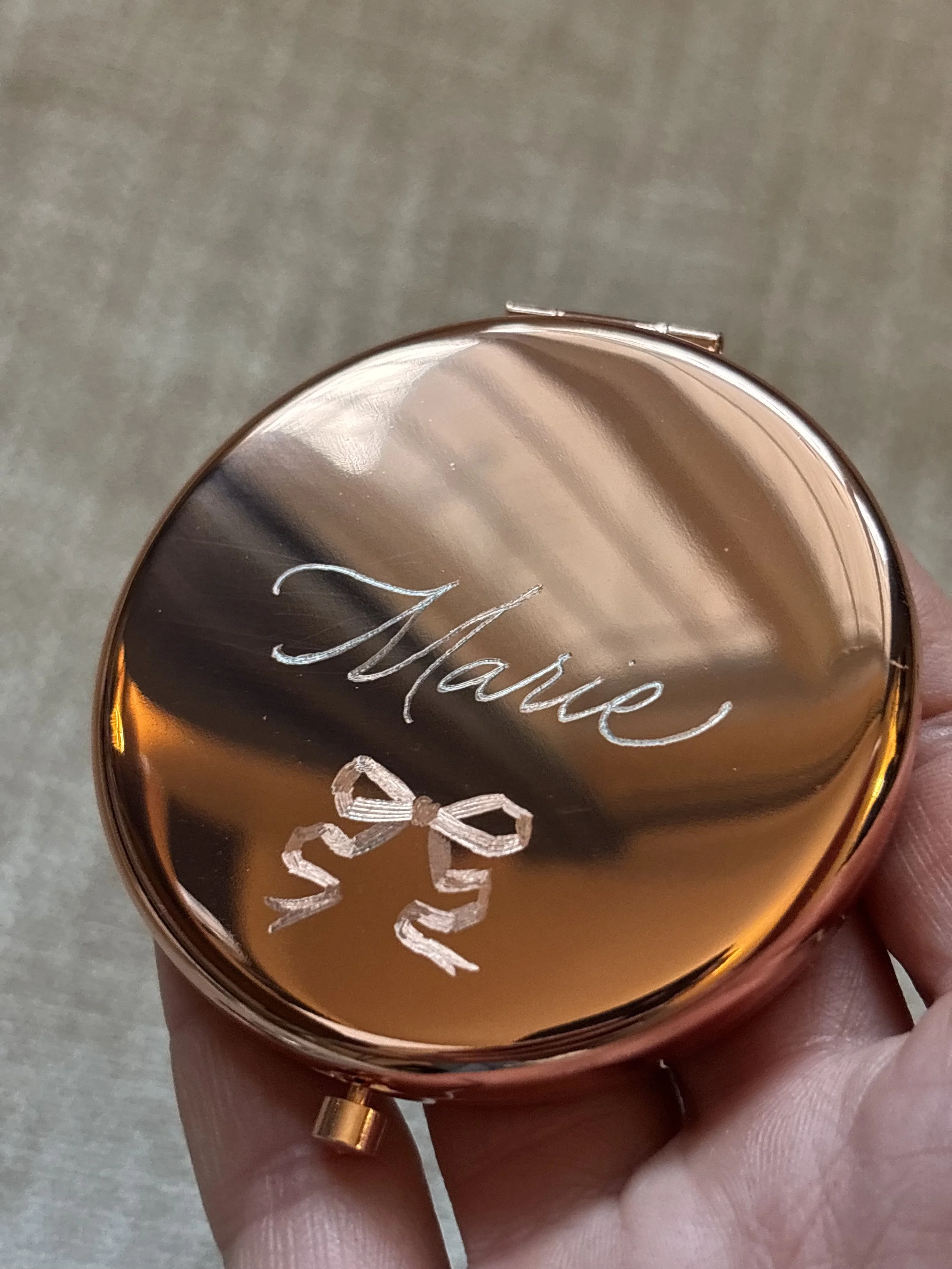 Personalized Pocket Mirror detail By Sarah Alexandra .jpg