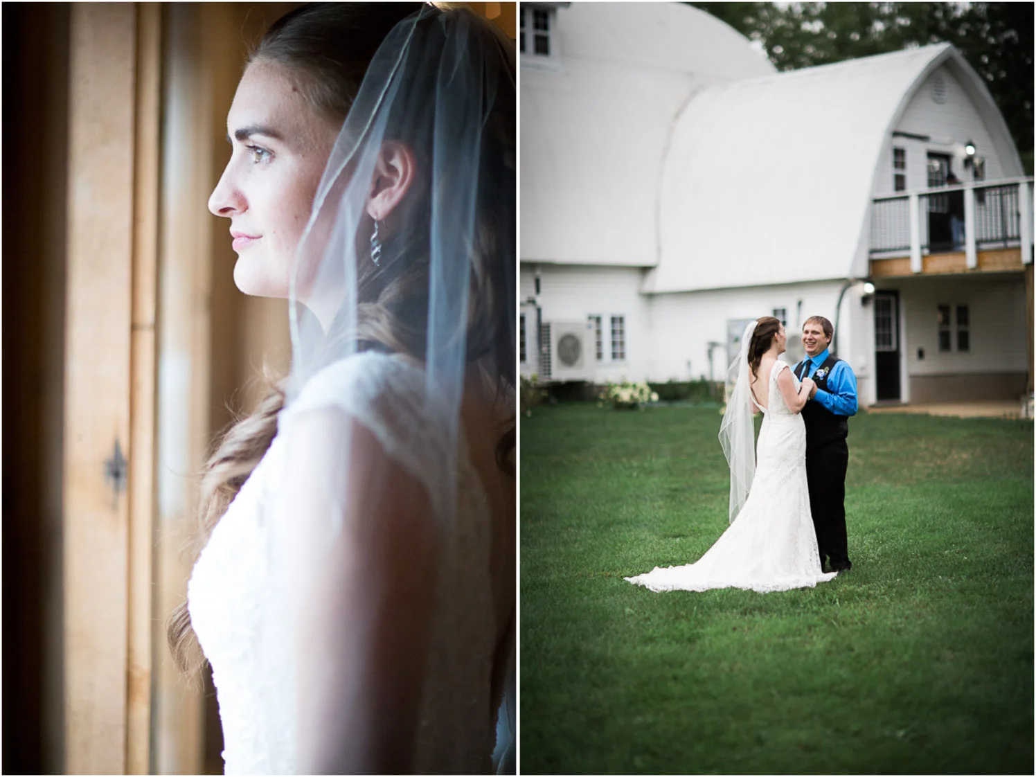 it was raining on and off all morning, but the skies cleared just in time for us to take some portraits outside of Joanna and Sean.