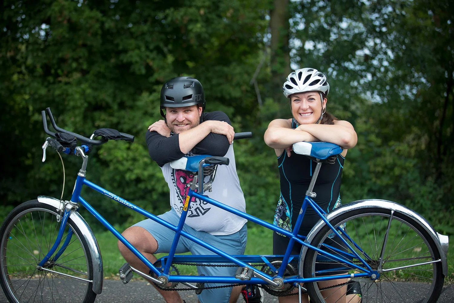Tandem Bicycle French Park Engagement Session Husband Wife Team Minnesota Twin Cities Wedding Photographer