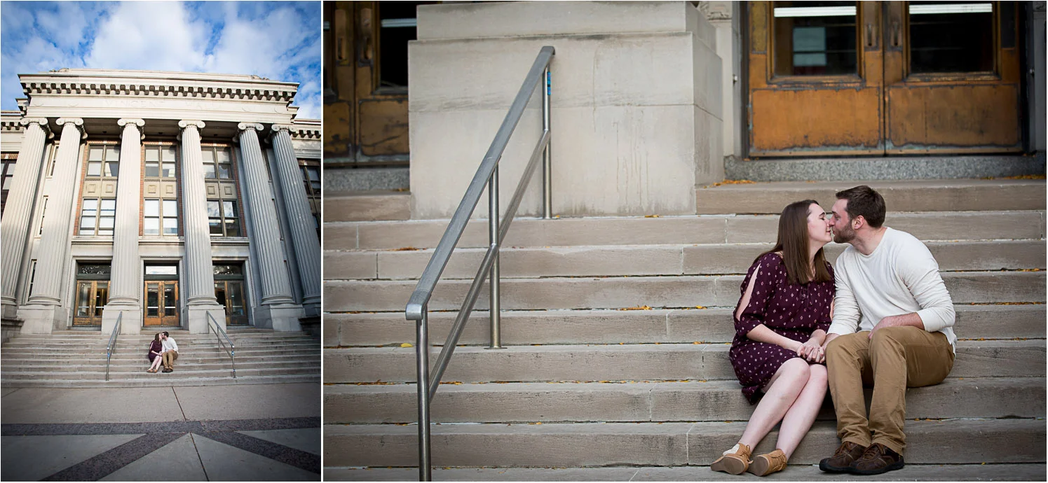 We even grabbed a few images in front of Vincent Hall where Briana and William both studied for the math degrees!
