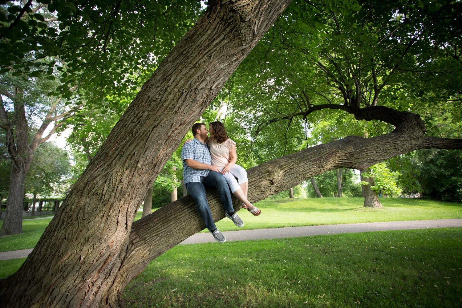 11-minnesota-summer-love-engagement-photographer-green-grass-trees-climb-a-tree-como-park-st-paul-mahonen-photography.jpg