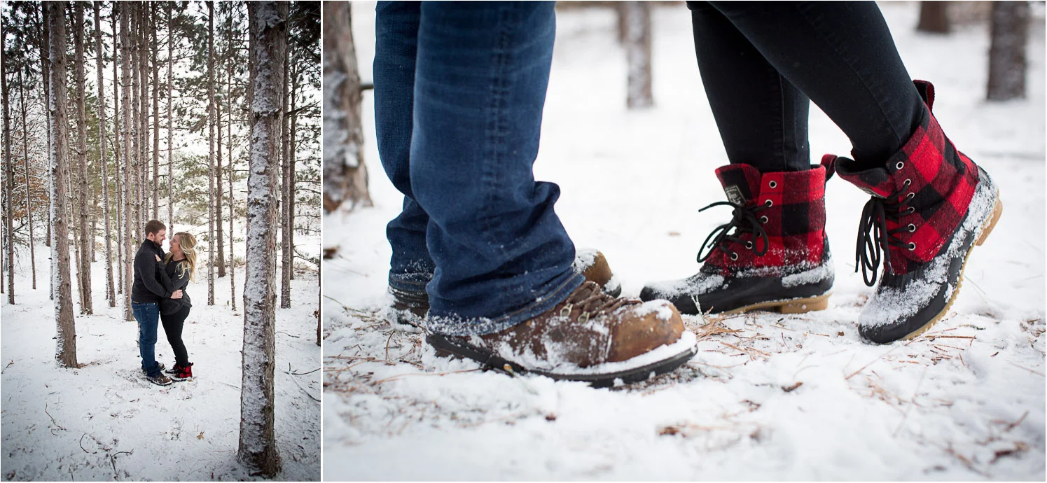 01-bunker-hill-regional-park-winter-wonderland-minnesota-engagement-photographer-tall-pines-red-plaid-boots-snowy-day-mahonen-photography.jpg