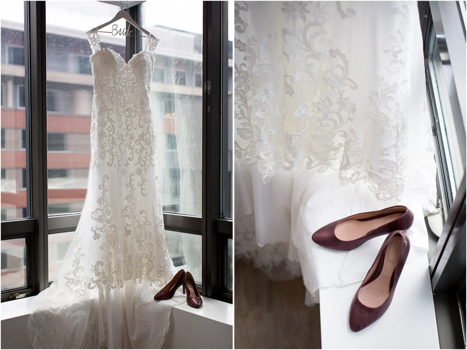 01-windows-on-mn-minneapolis-ids-tower-weddings-wedding-day-details-lace-gown-maroon-heels-mahonenphotography.jpg