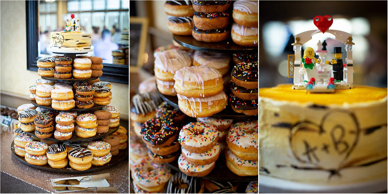 26-rush-creek-golf-course-reception-details-dessert-donuts-lego-cake-topper-mahonen-photography-mn-wedding-photographer.jpg