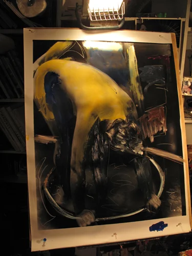 Kim Weston Painted Photograph