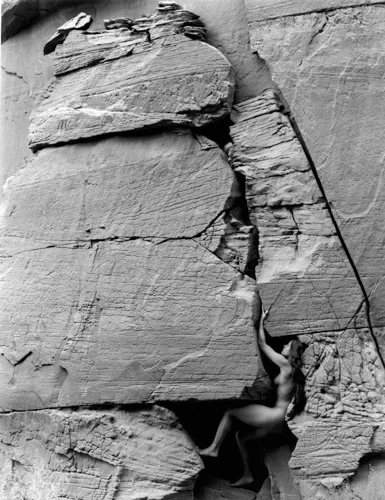 Kim Weston Lake Powell #9 Nude in Crevice