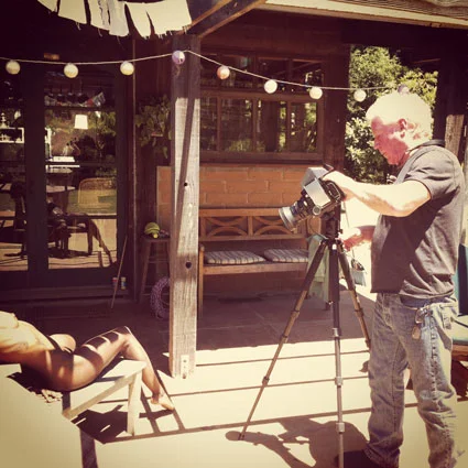 Kim Weston Photographing in Big Sur CA