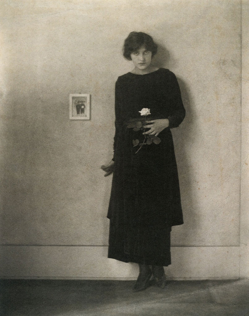 Florence Deshon with Rose (1919) - Margrethe Mather