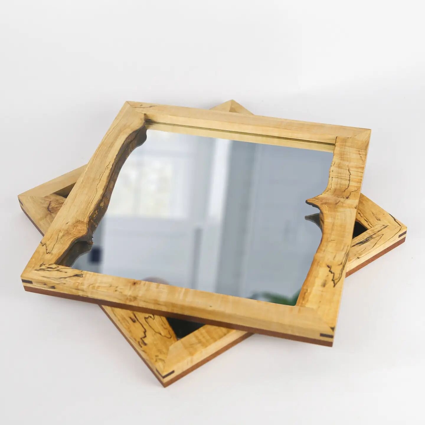 Mirrors are fun, especially with a live edge.