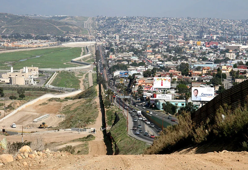 Border at Tijuana (Mexico) and San Diego (United States)