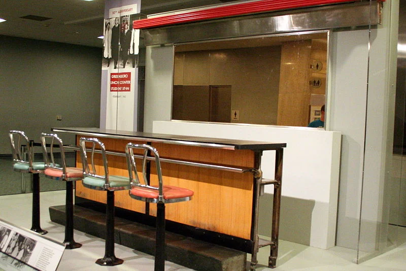 Counter at Woolworth's store in Greensboro, NC. This was the site of the most famous sit-ins of the Civil Rights movement. 