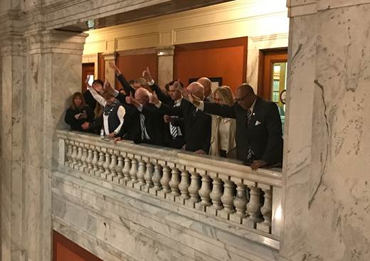 Hardworking men and women from across the commonwealth that gathered at the Capitol to protest labor and collective bargaining bills. They applauded members of the Senate Democratic Caucus for their support in voting against these measures and taking their voice to the Senate floor.