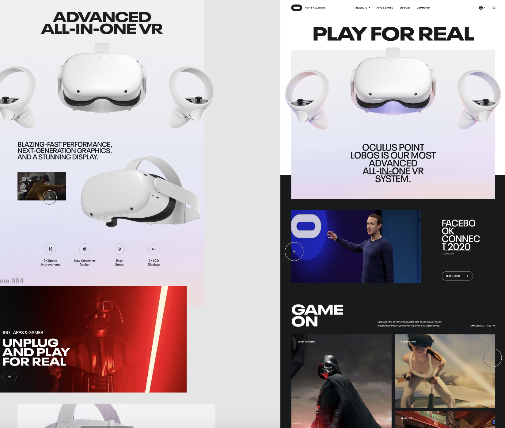 Oculus.com Relaunch Joey Serxner's Creative Portfolio