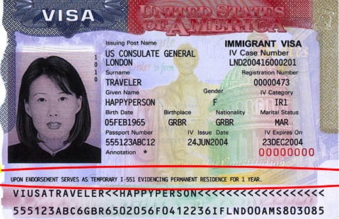Foreign Passport Must indicate that INS has approved it as temporary evidence of lawful admission for permanent residence.