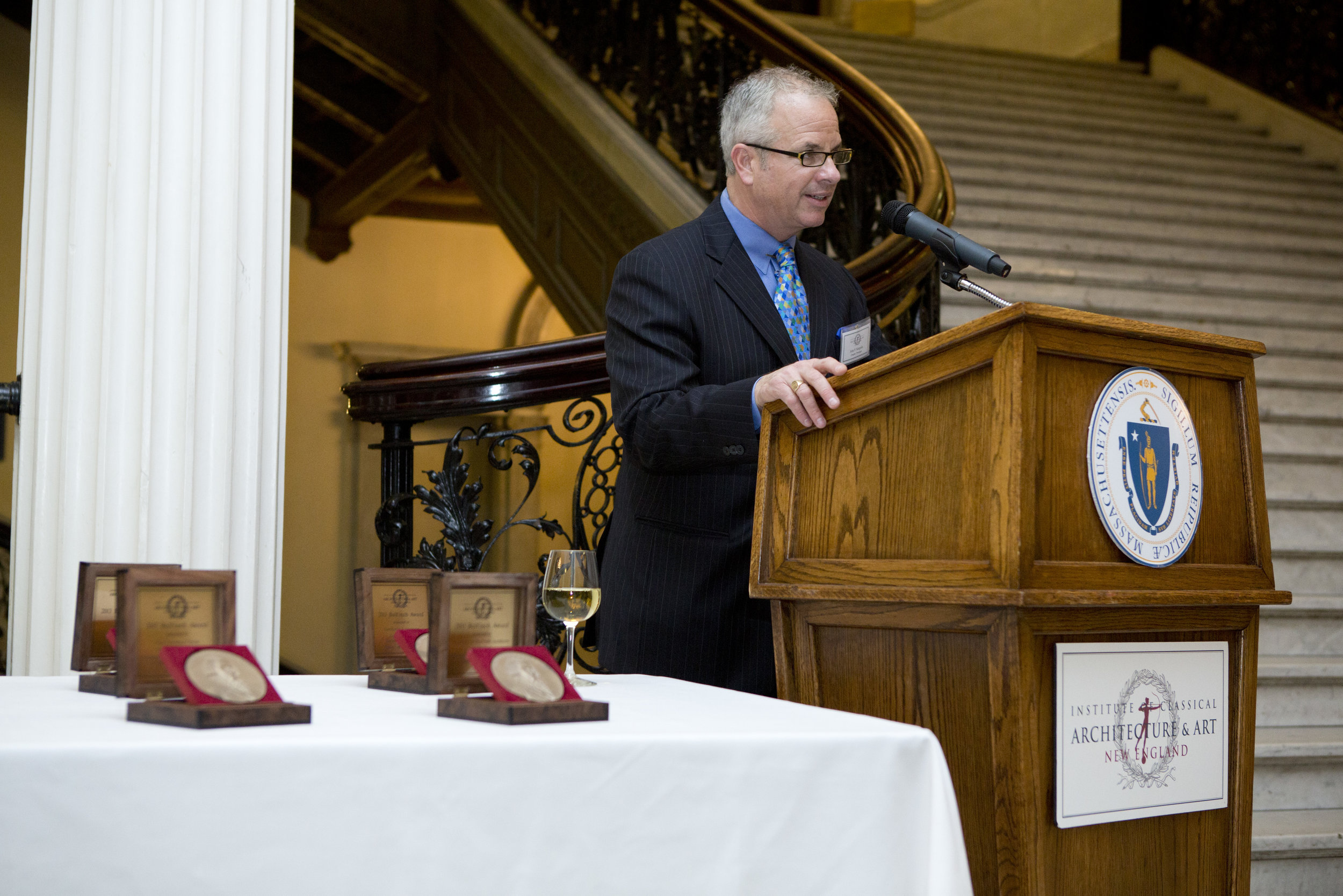 Chapter President John Margolis giving his introductory remarks