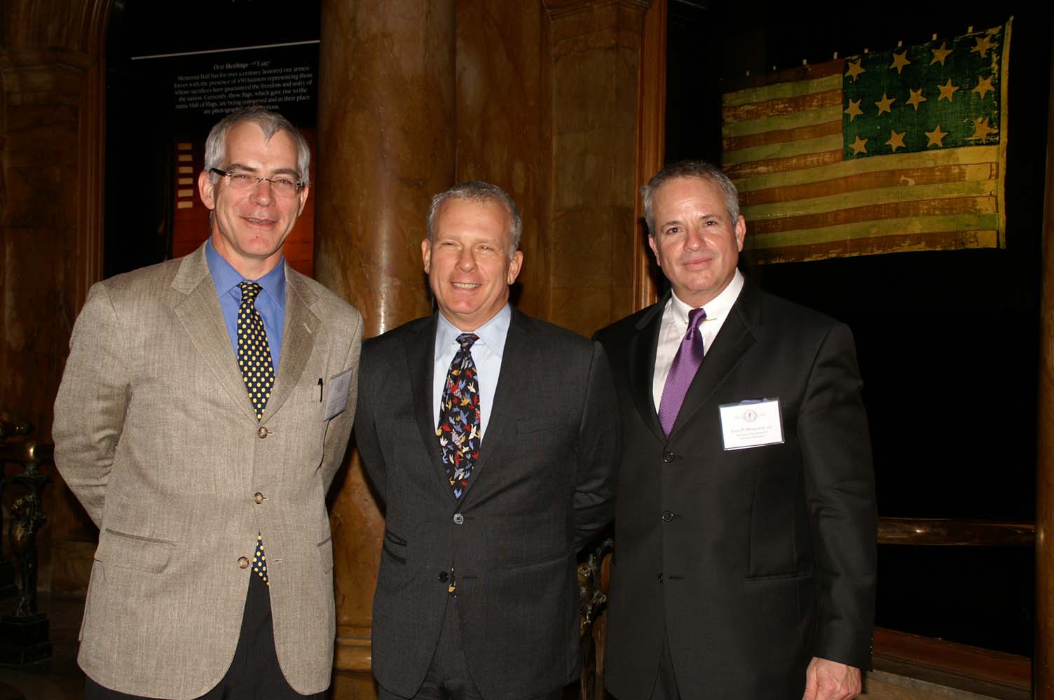 Board member John Tittmann, National ICAA President Paul Gunther, Chapter President John Margolis