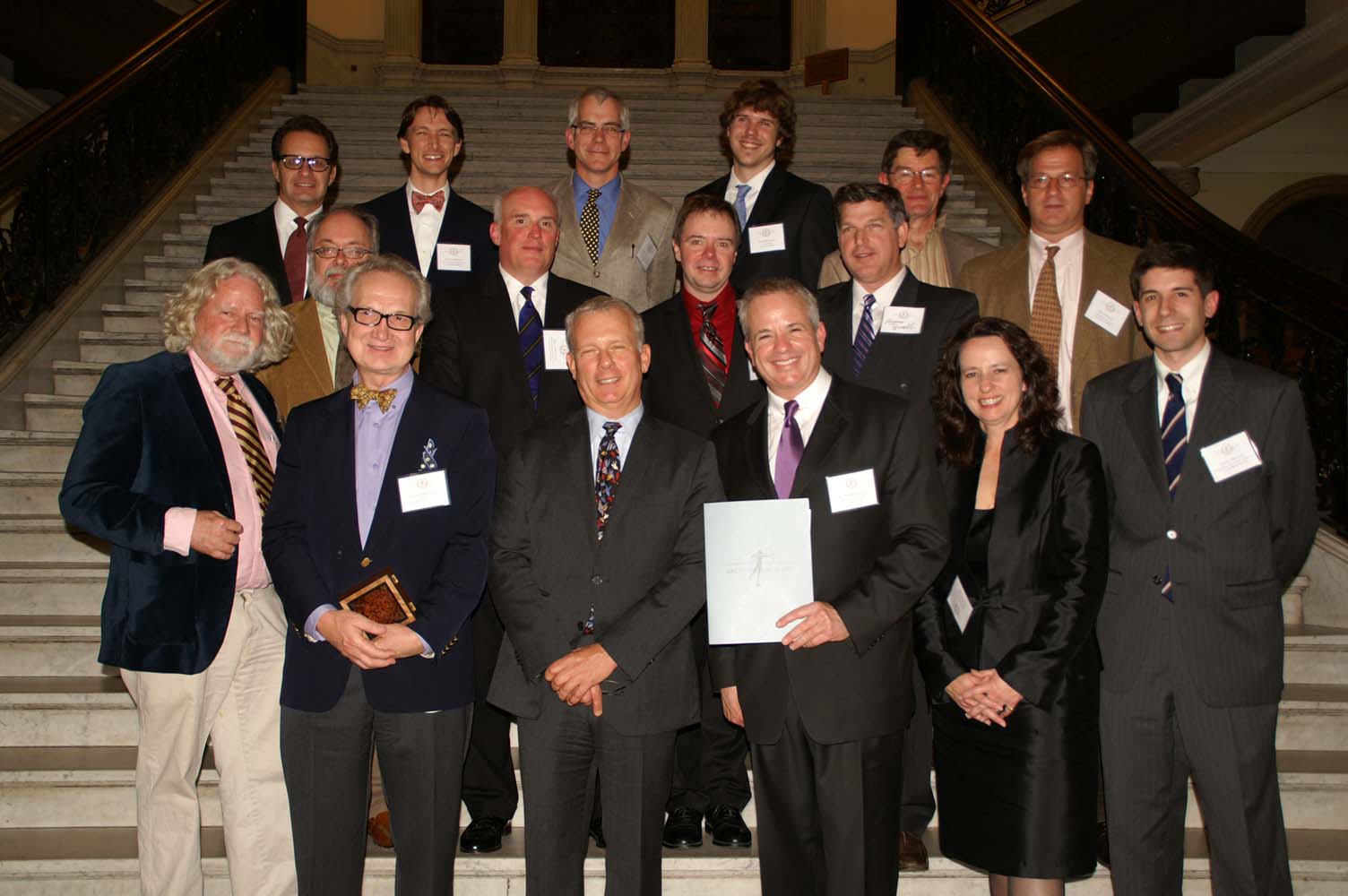 New England Chapter board members with National ICAA President Paul Gunther, front row, third from left
