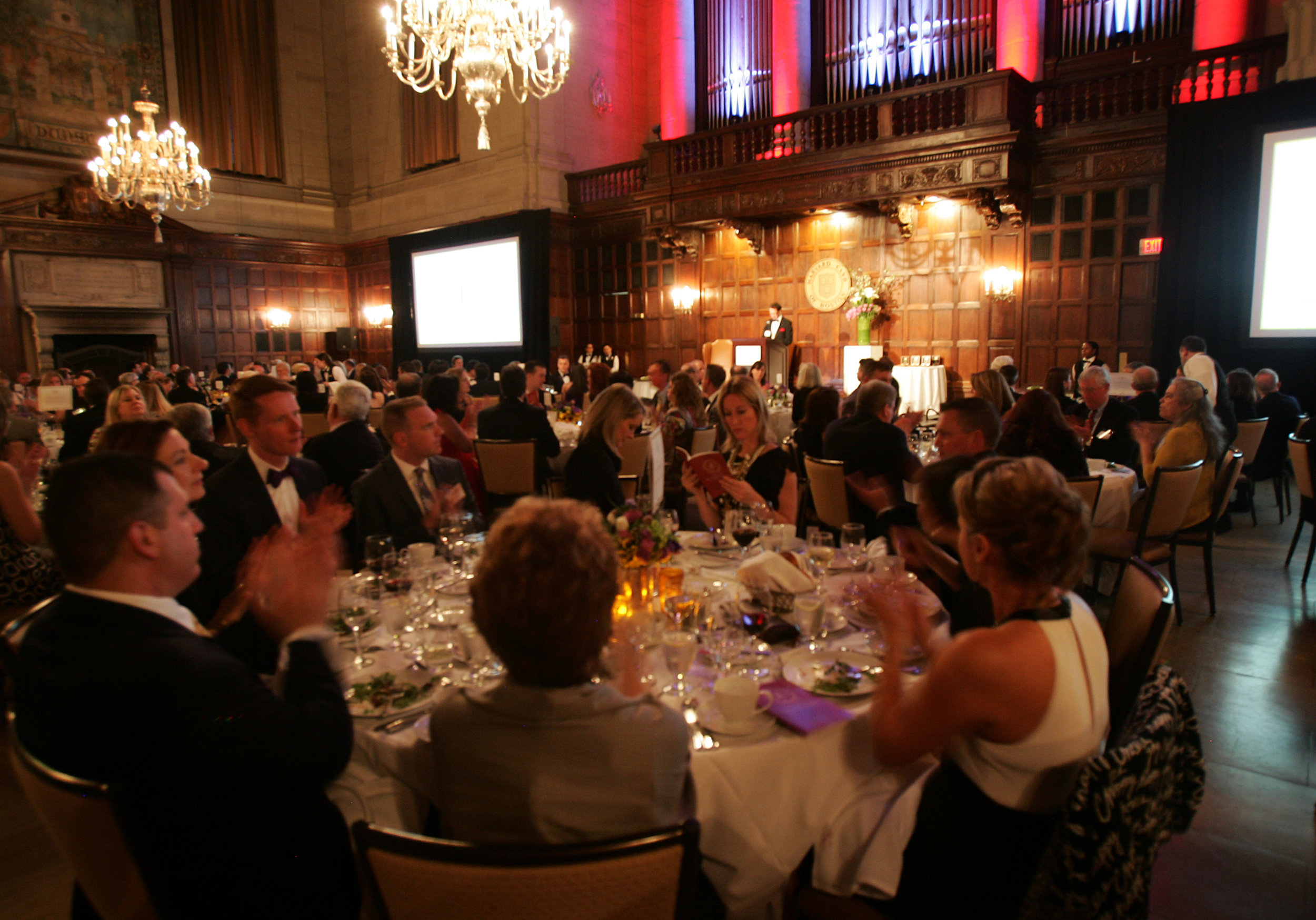 Awards gala underway in Harvard Hall