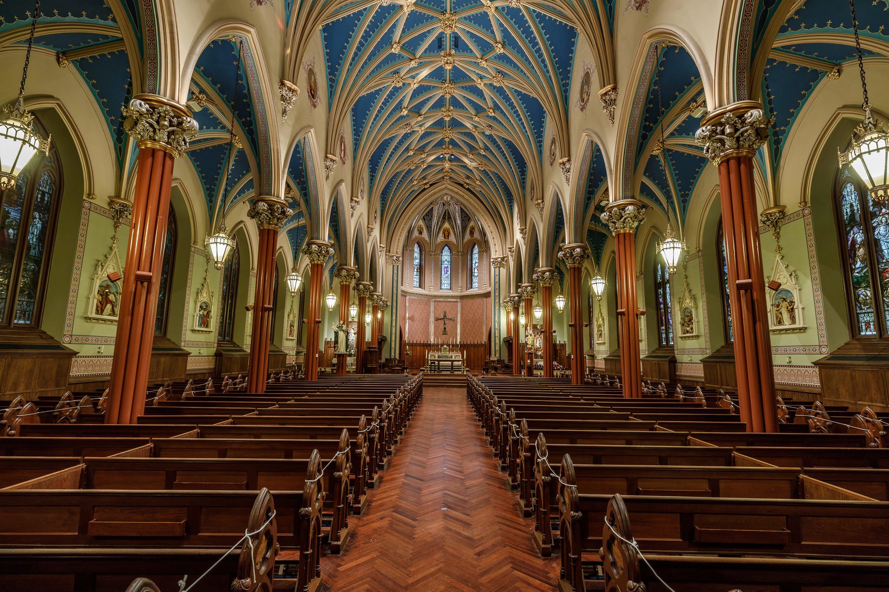   CRAFTSMANSHIP/ARTISANSHIP:  John Canning &amp; Co. for “Saint Mary’s Catholic Church-Decorative Finishes and Artwork”   Photographer Credit: Aaron Joseph  