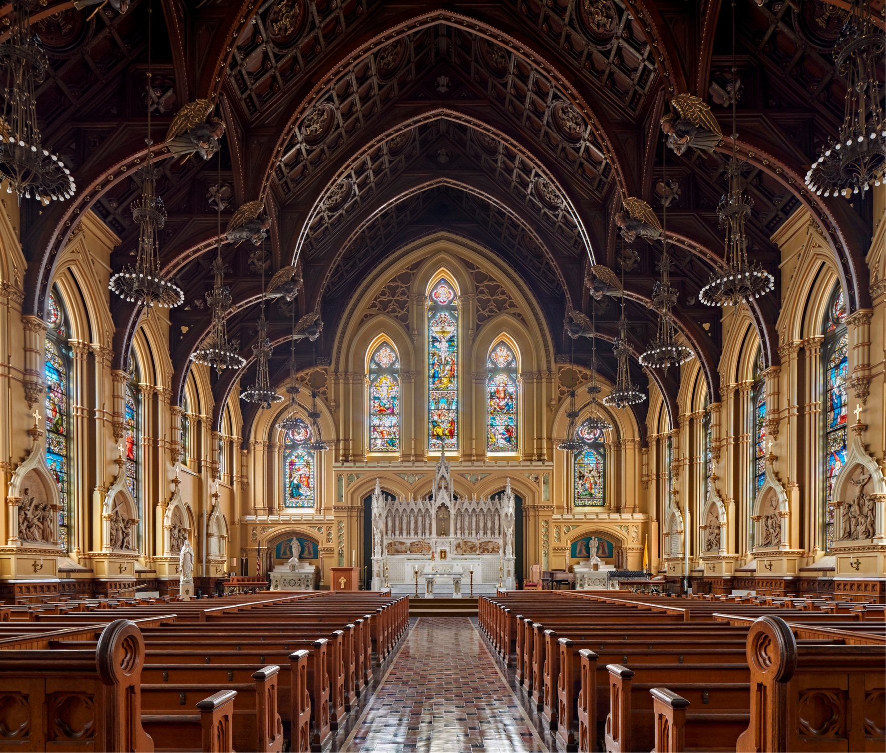 HISTORIC PRESERVATION John Canning &amp; Co. for “St. Mary-St. Catherine of Siena Parish, Interior Finishes Project” 