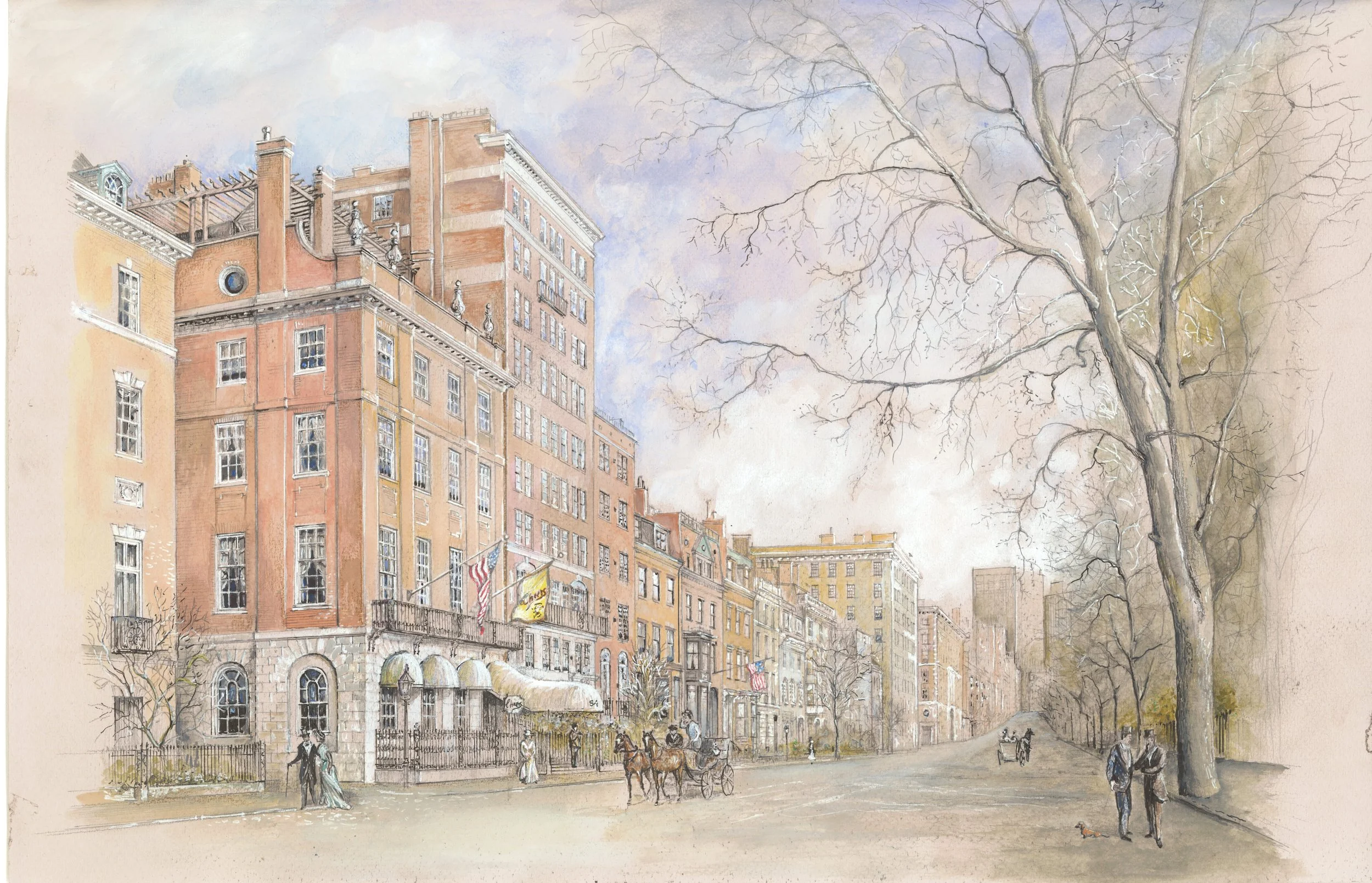 SKETCH Pauli &amp; Uribe Architects for Beacon Street View 
