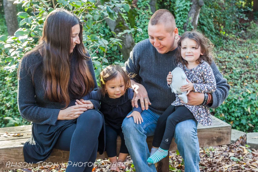 Jade, Cesar and their two daughters