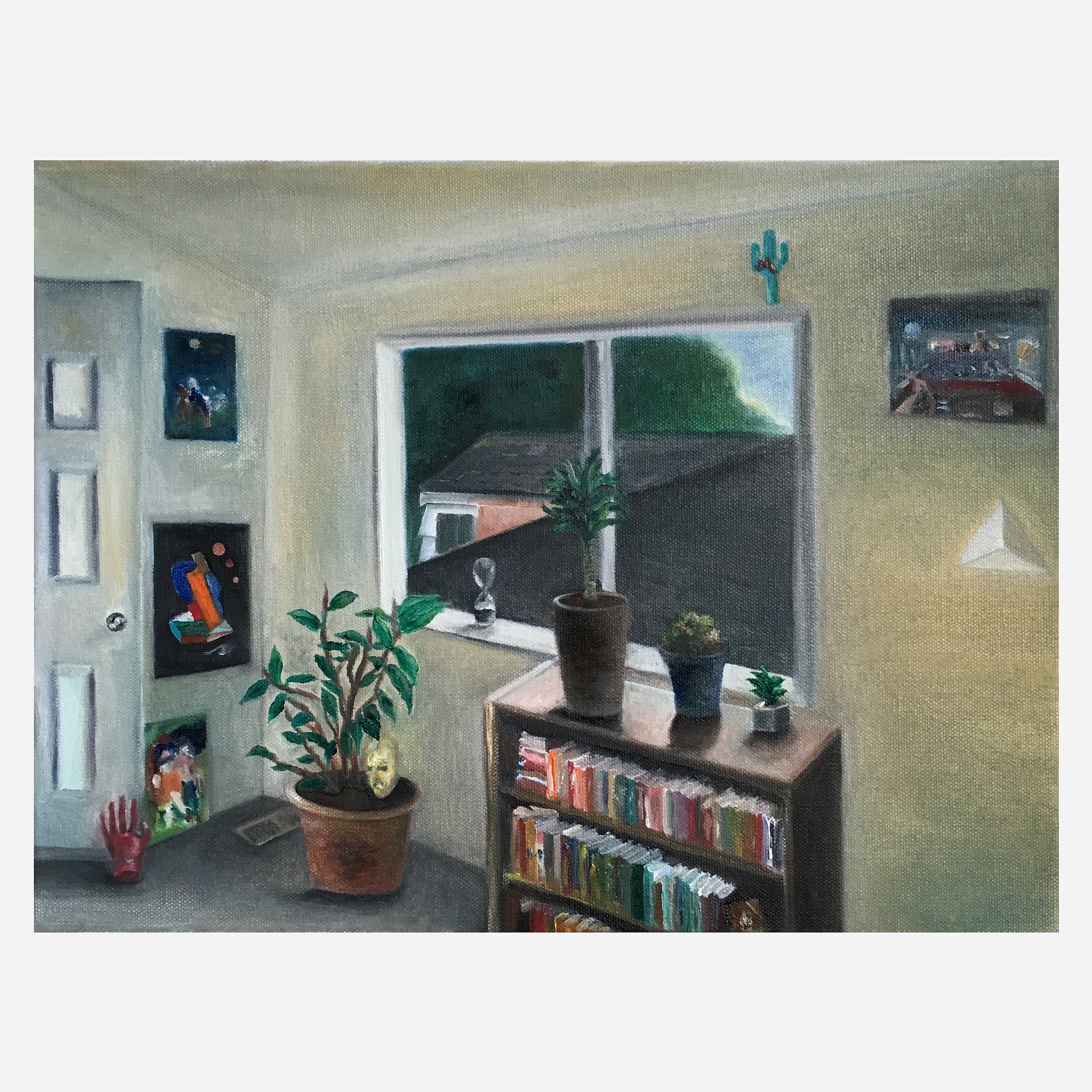  "my room early summer 2016" &nbsp;8 x 10" oil 