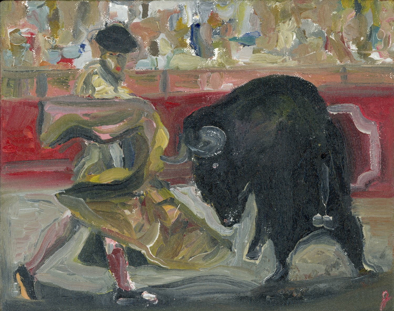  8 x 5" "bull fight 1" 