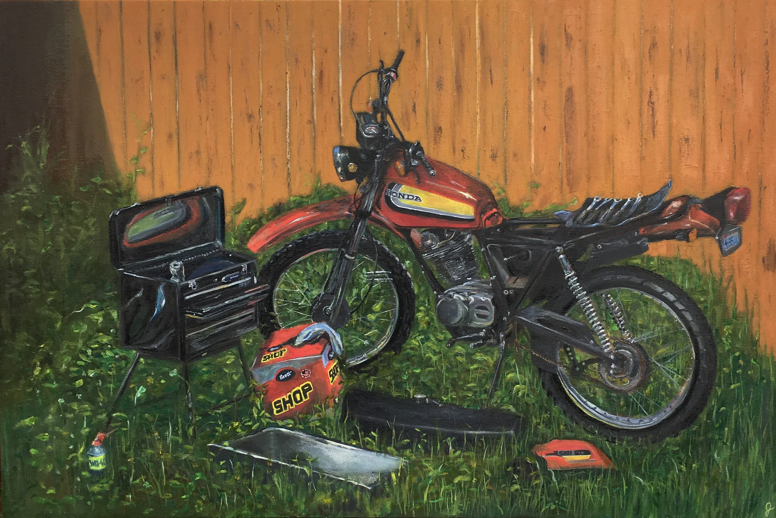  "LIght maintenance" 24 x 36" oil 