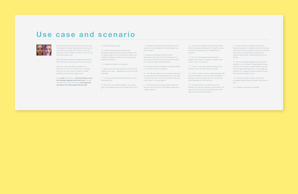 I started things off with a use case