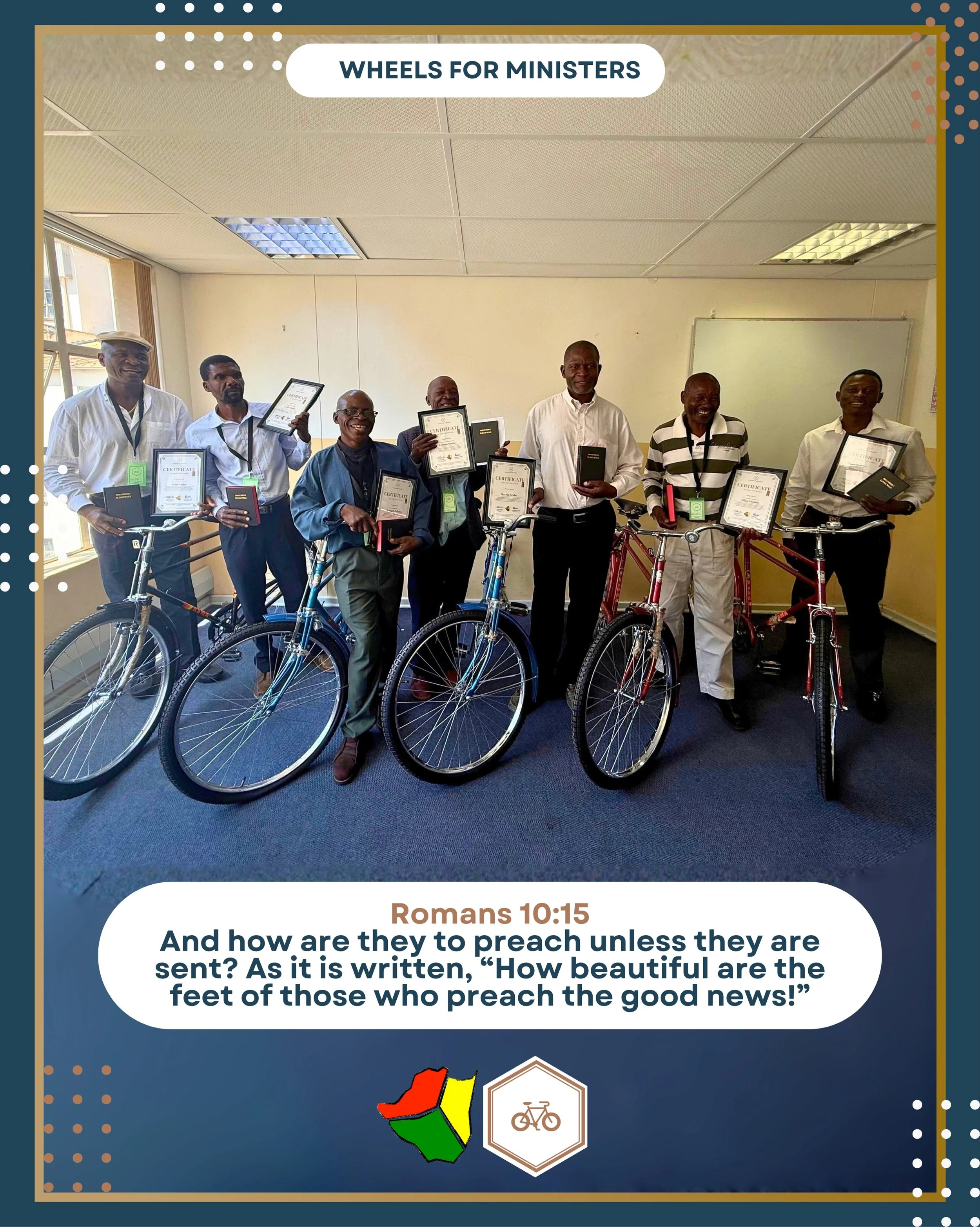 Transportation For Transforming Lives 🚲✝️

The Wheels For Ministers exists to aid church leaders and ministers in edifying and encouraging the congregants of their churches, in rural areas in particular. The program resumed again this year and saw I